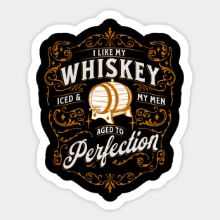 I like My Whiskey Iced Sticker